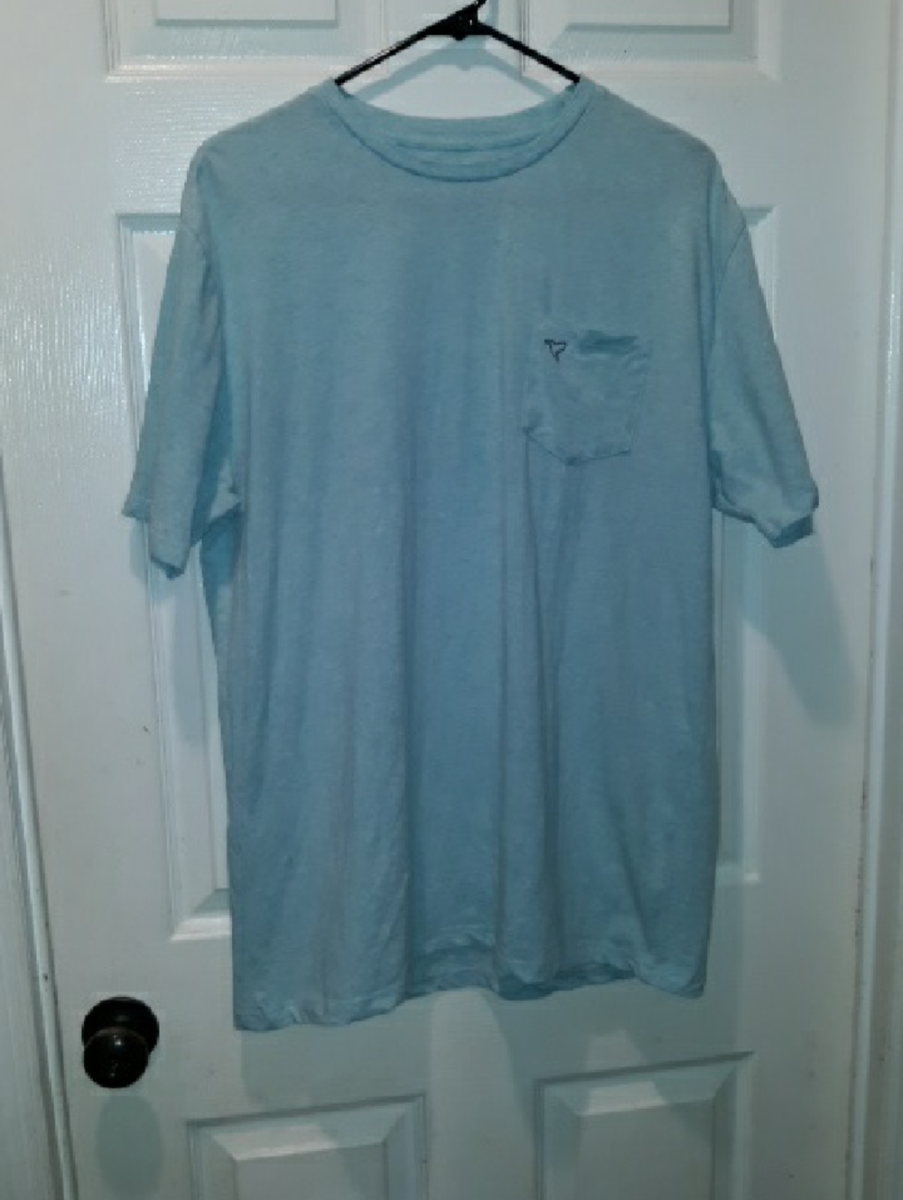 Birddogs Light Blue Heathered Pocket Logo T-Shirt